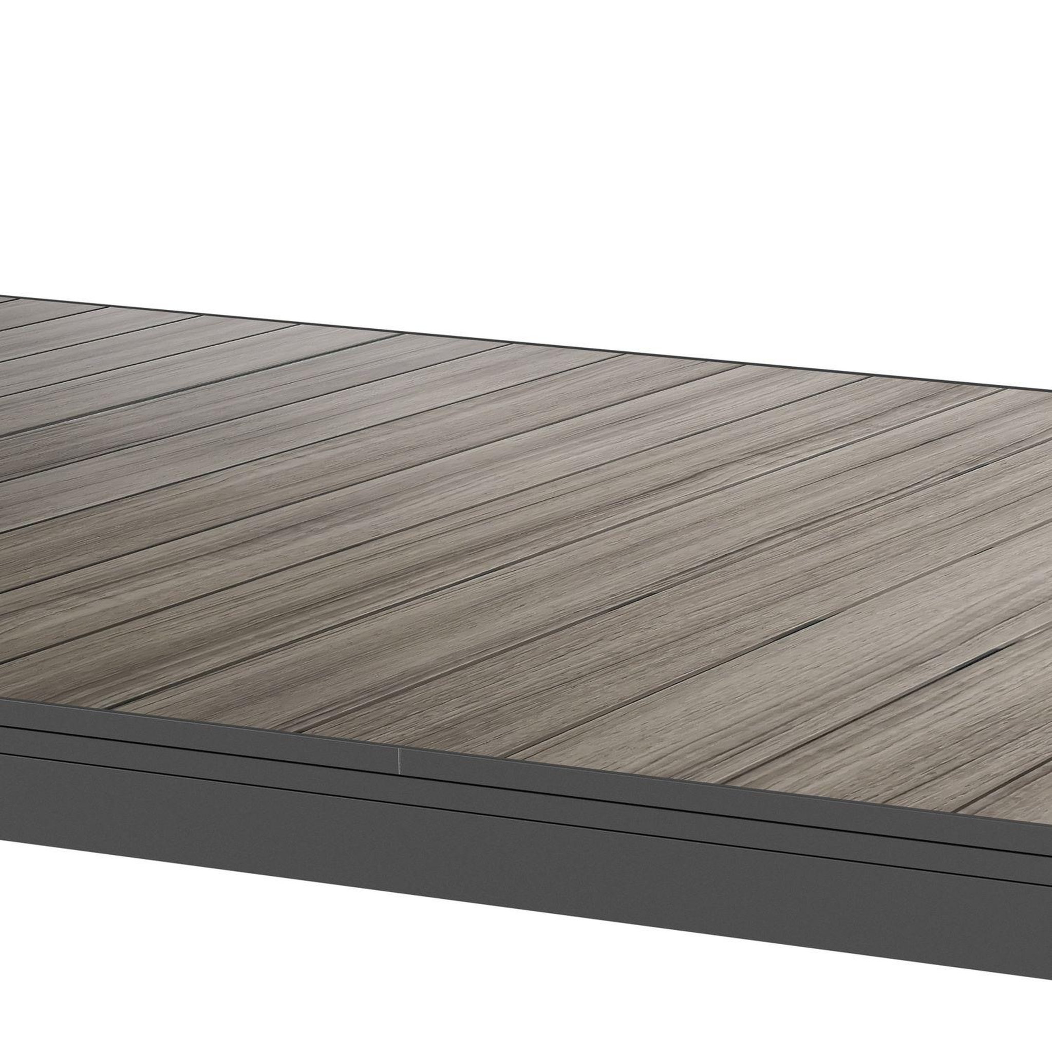 Voir la diapositive 3 : HESPERIDE Table de jardin extensible Evasion en aluminium