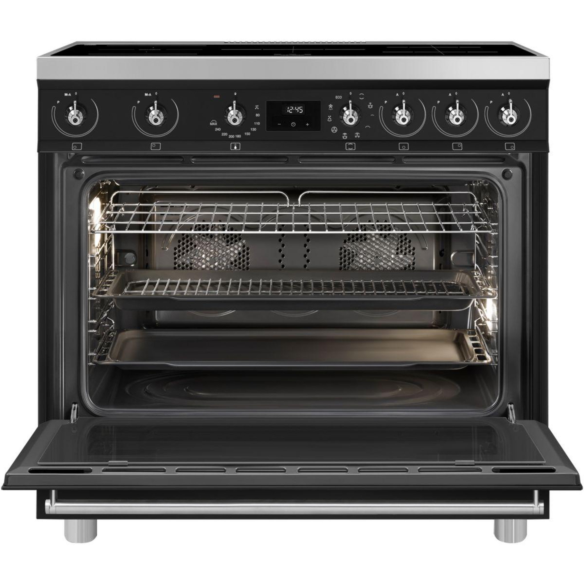 Voir la diapositive 3 : SMEG Piano de cuisson induction c9immb2