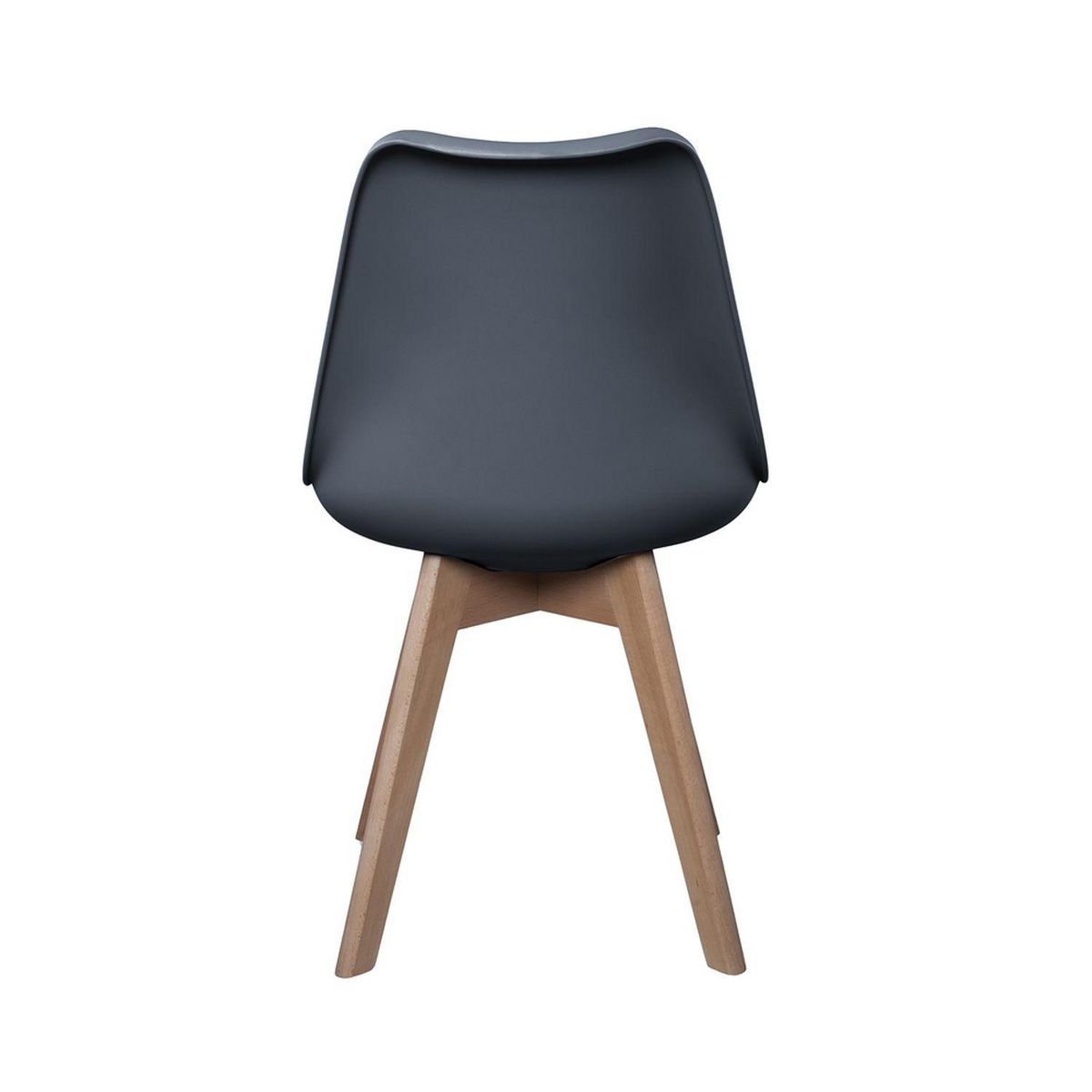 The Home Deco Factory 2 Chaises design scandinaves rembourrées Cocooning