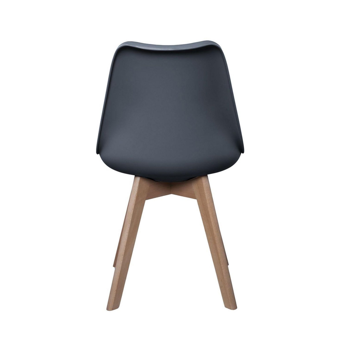 The Home Deco Factory 2 Chaises design scandinaves rembourrées Cocooning