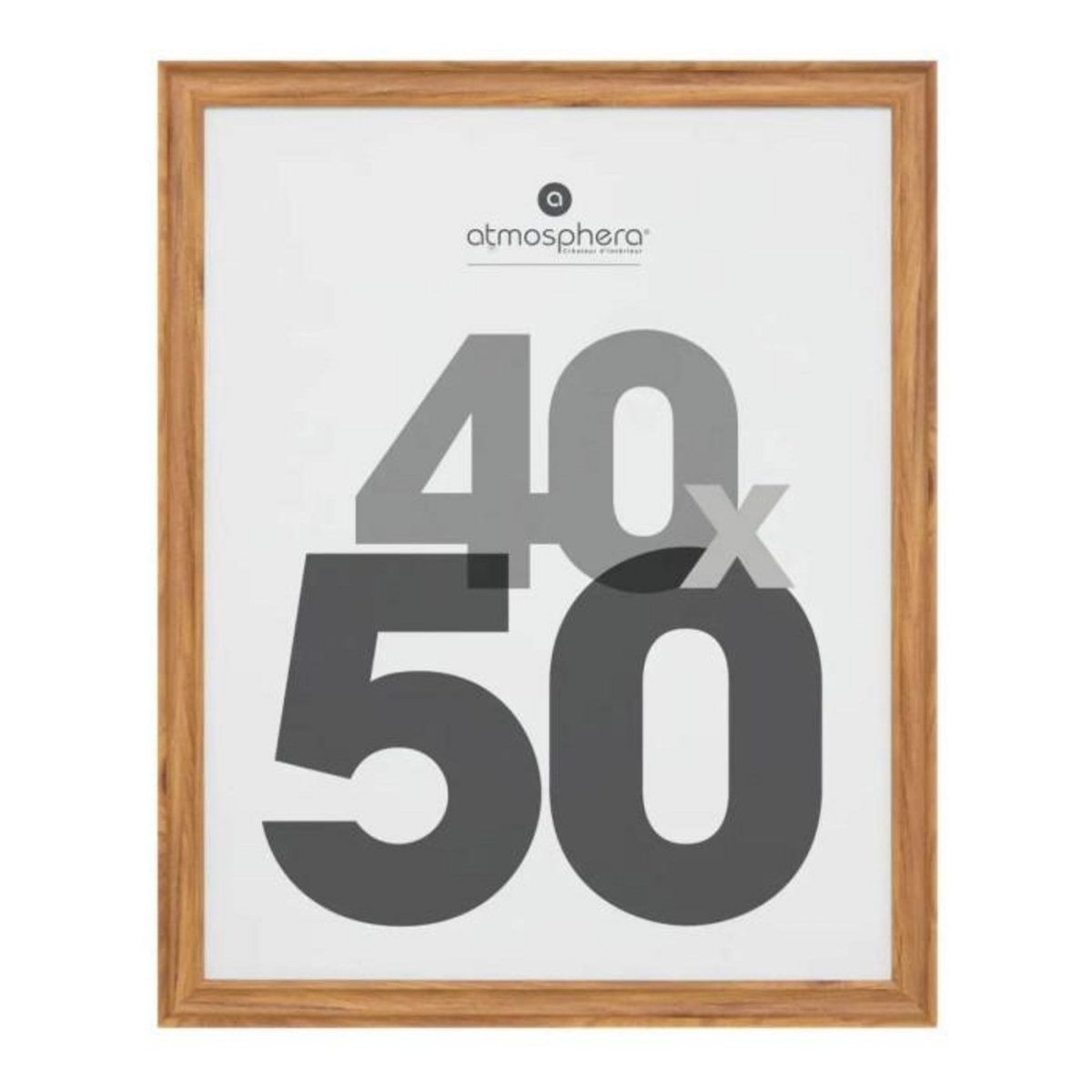 ATMOSPHERA Cadre Photo en Bois  Mae  40x50cm Marron