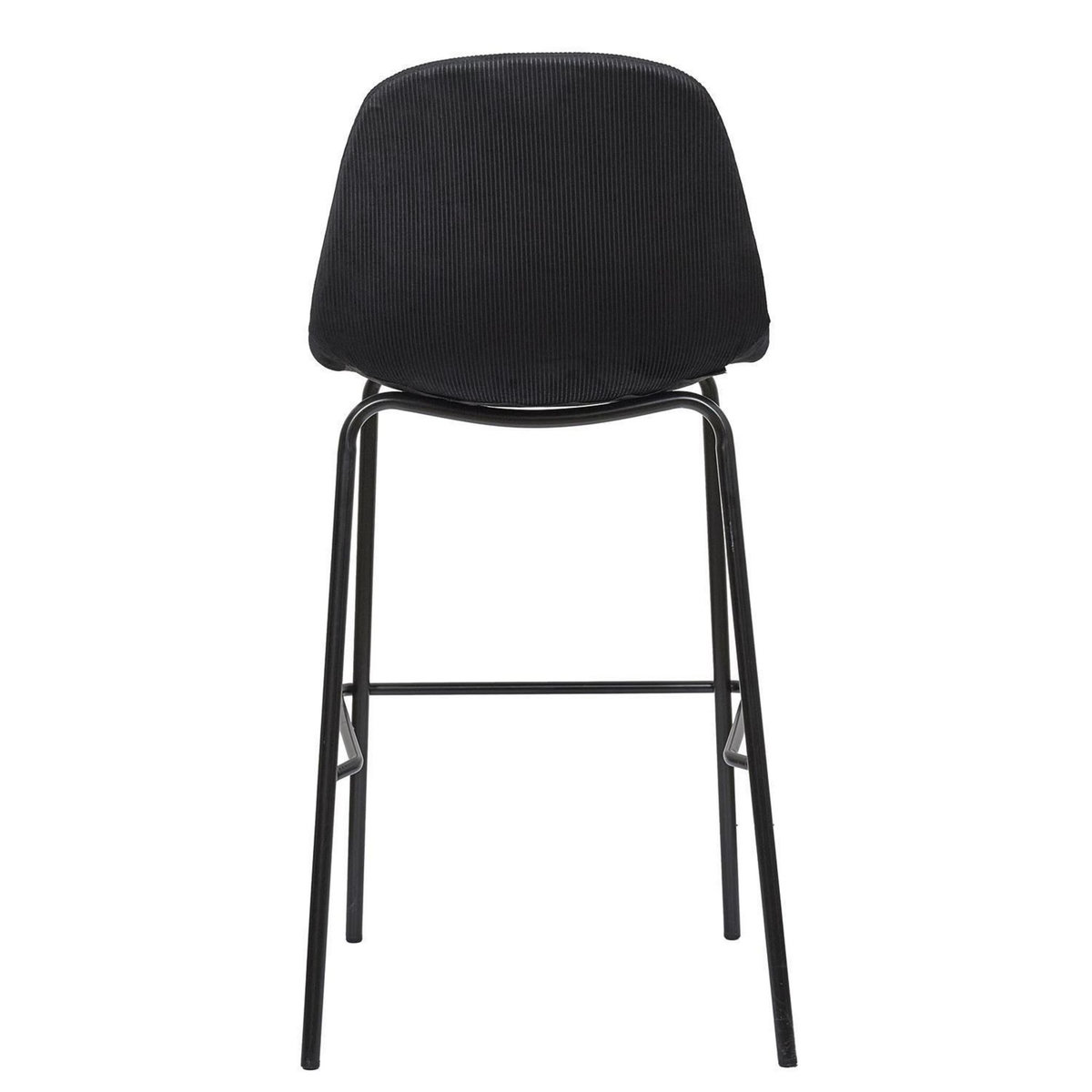 TOILINUX Lot de 2 chaises de bar GIULIA - Noir