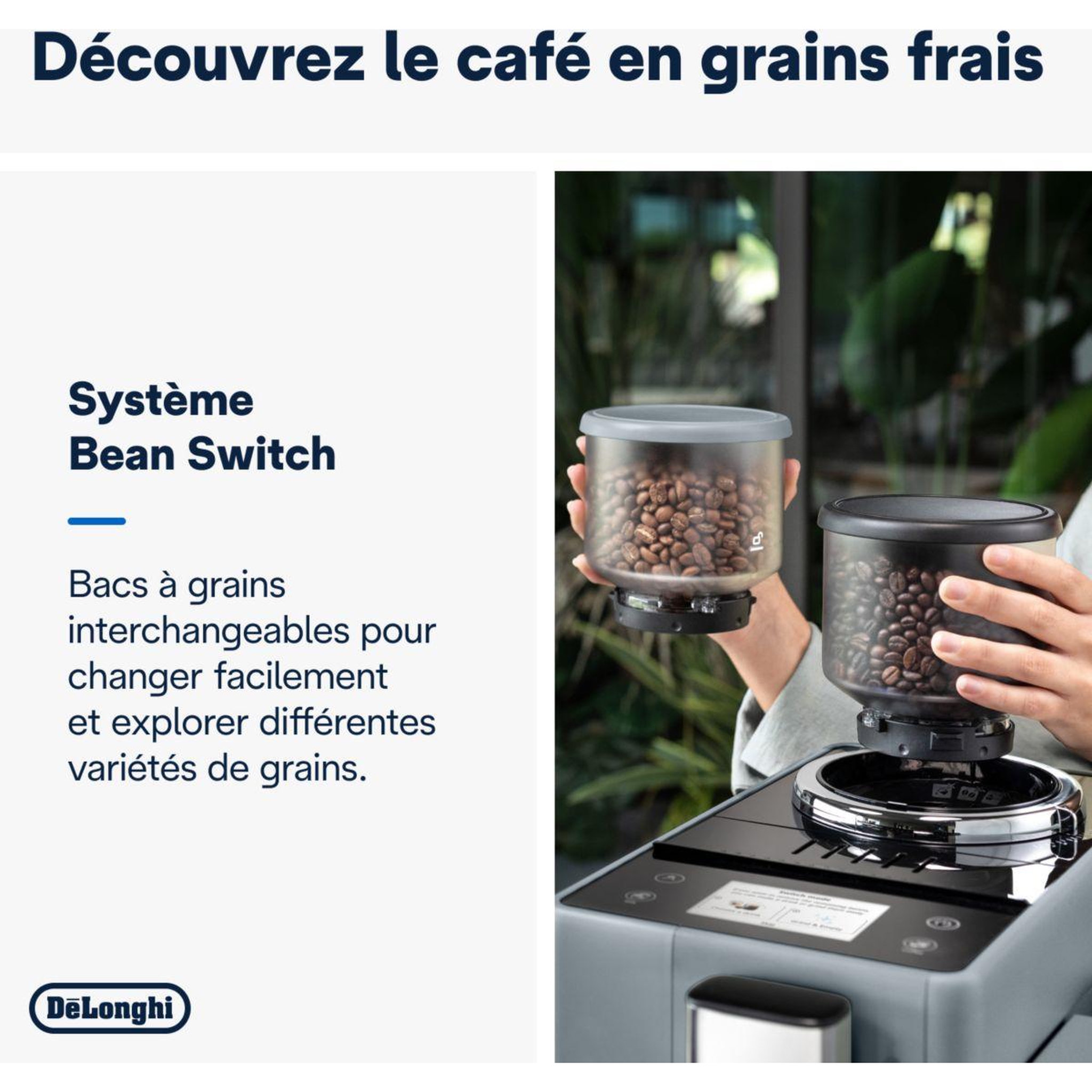 Voir la diapositive 5 : DELONGHI Expresso broyeur feb4455.g rivelia latte gris