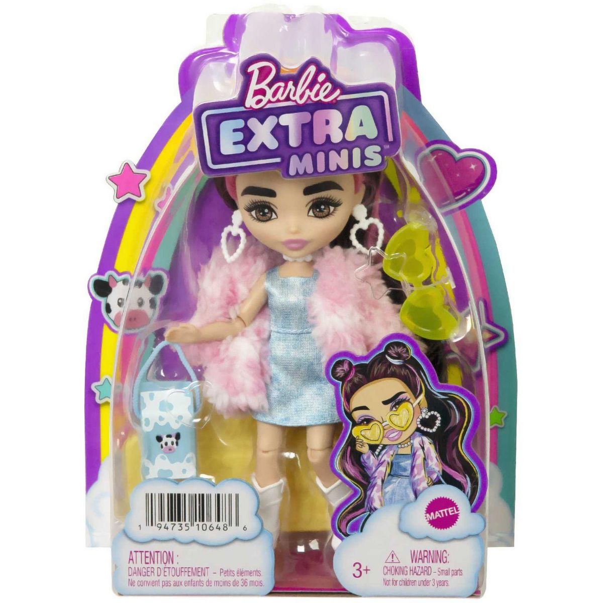 MATTEL Poupée Barbie Xtra mini DV