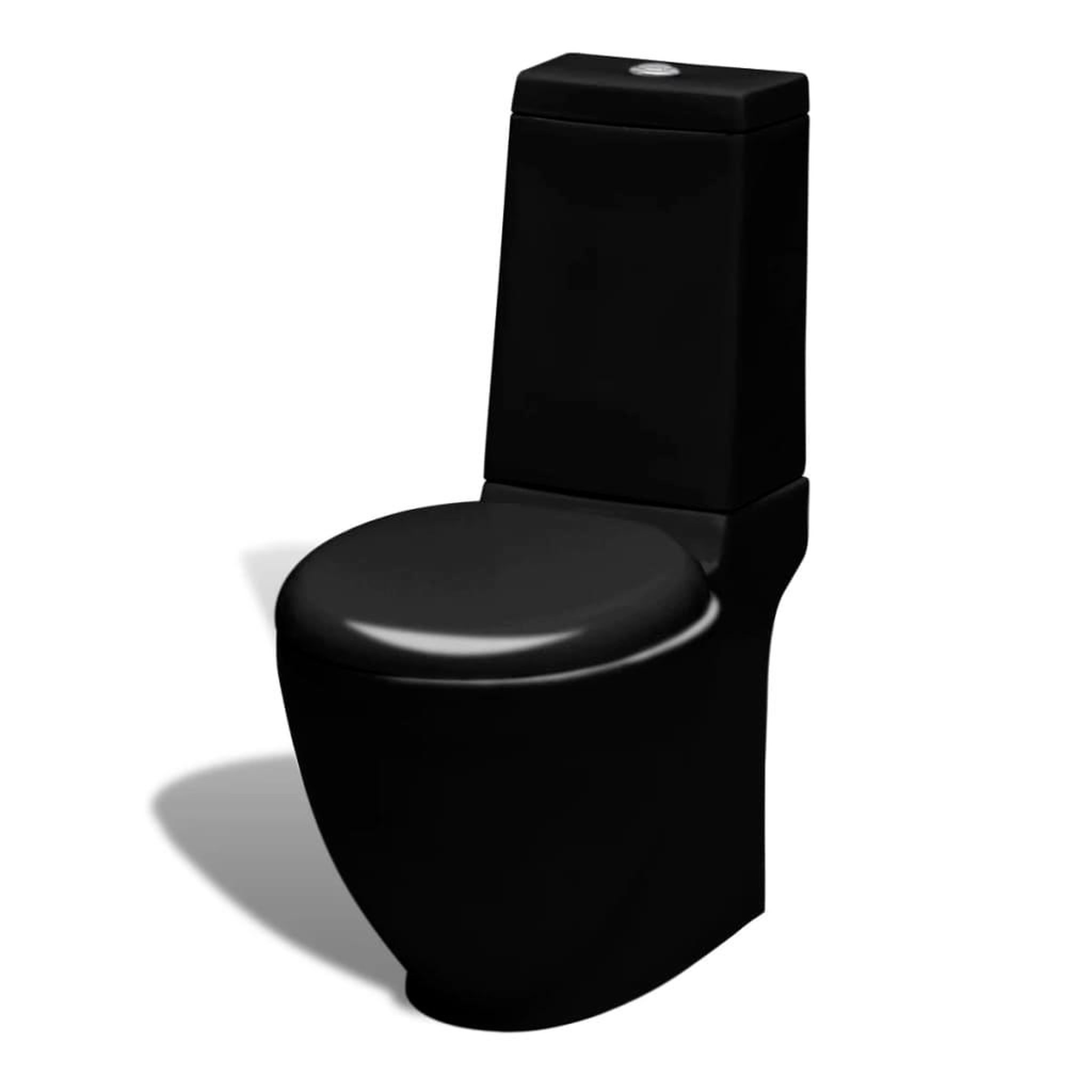 Voir la diapositive 3 : VIDAXL Ensemble de toilette et bidet sur pied Noir Ceramique
