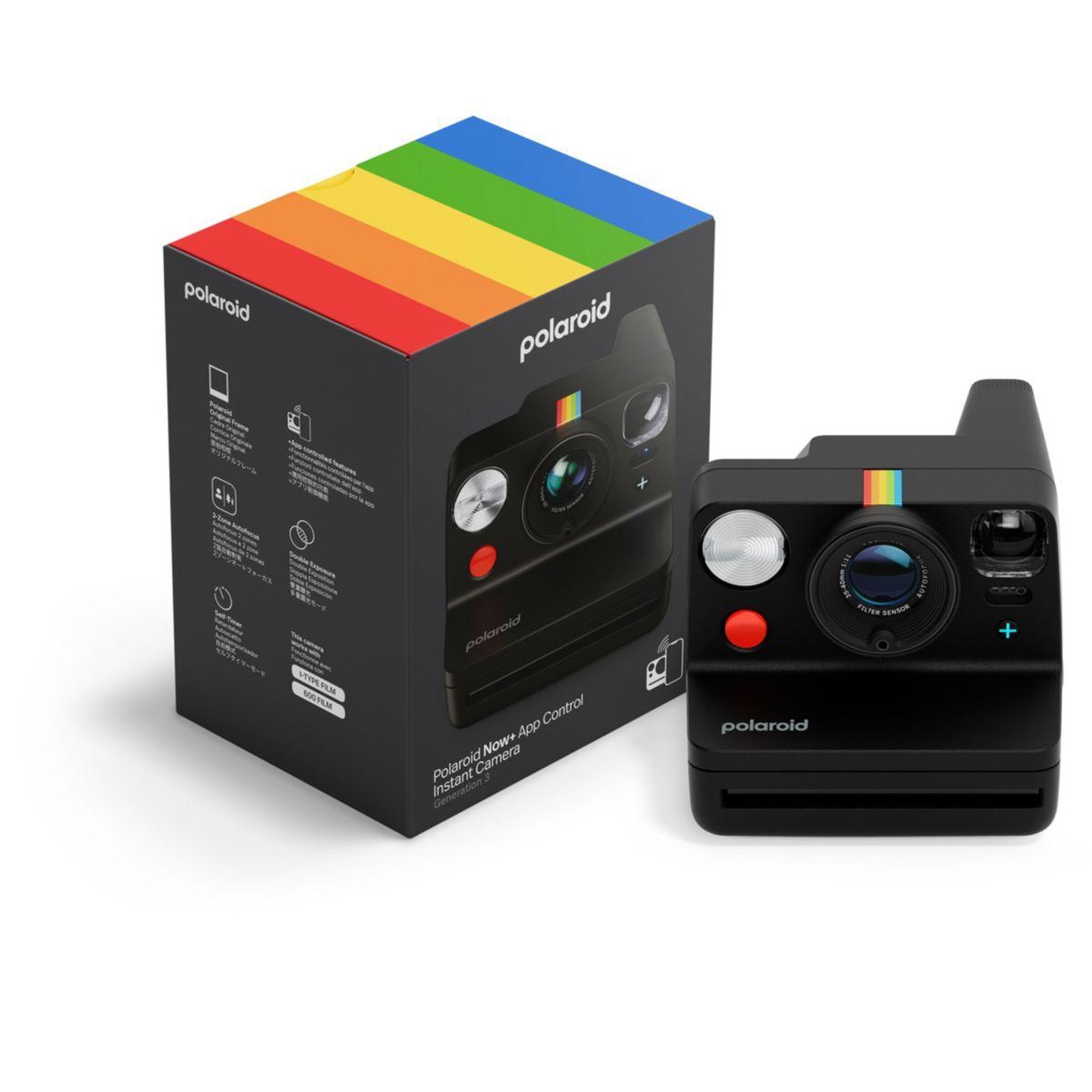 Voir la diapositive 5 : POLAROID Appareil photo Instantané Now+ Generation 3 Black