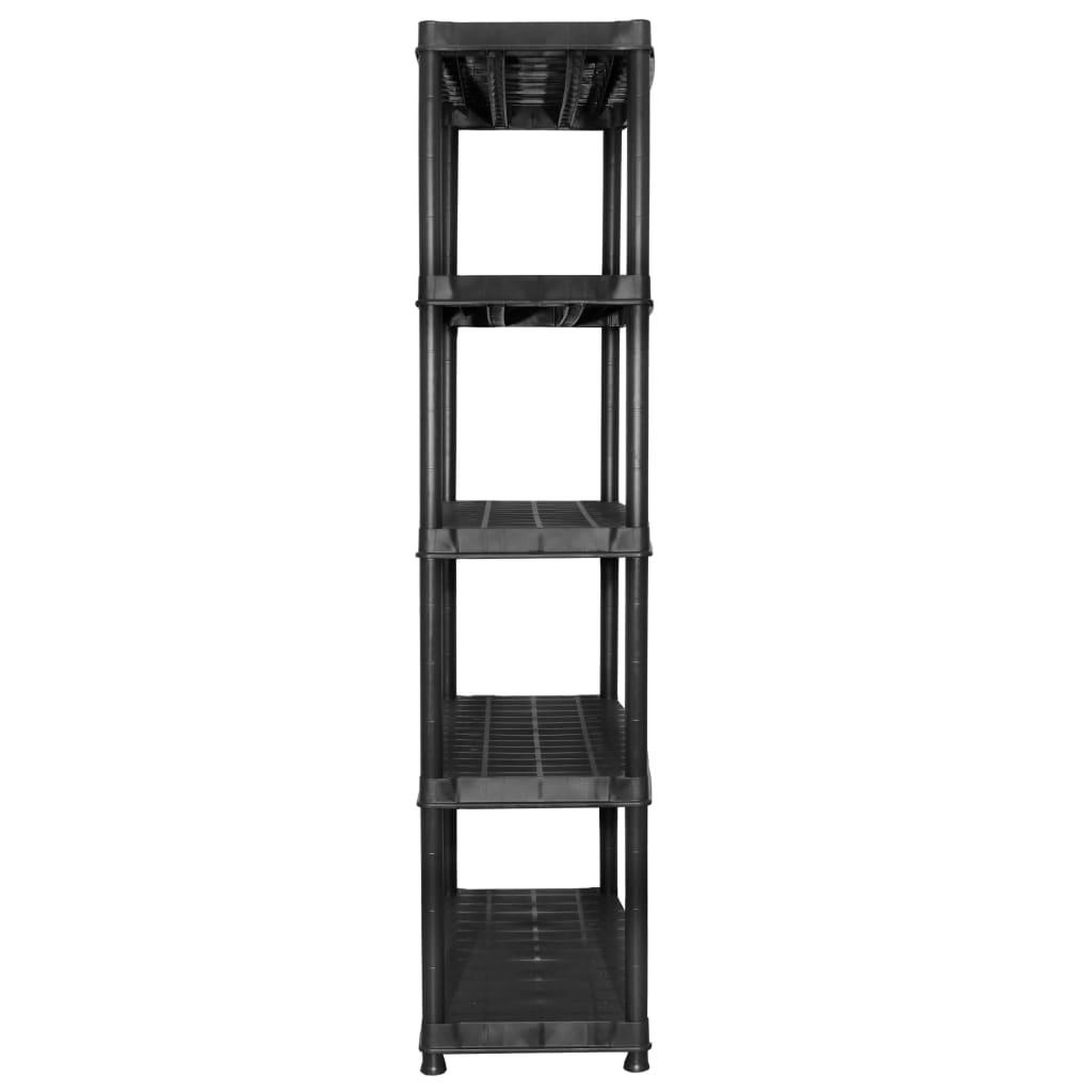 Voir la diapositive 5 : VIDAXL Etagere de rangement a 5 niveaux Noir 85x40x185 cm Plastique