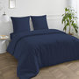 Voir la diapositive 3 : FUTURE HOME Housse de couette en coton 57 fils unie