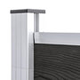 Voir la diapositive 4 : VIDAXL Cloture de jardin WPC 180x186 cm Gris
