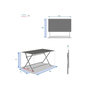 Voir la diapositive 6 : HESPERIDE Table pliante Azua - 4 Places