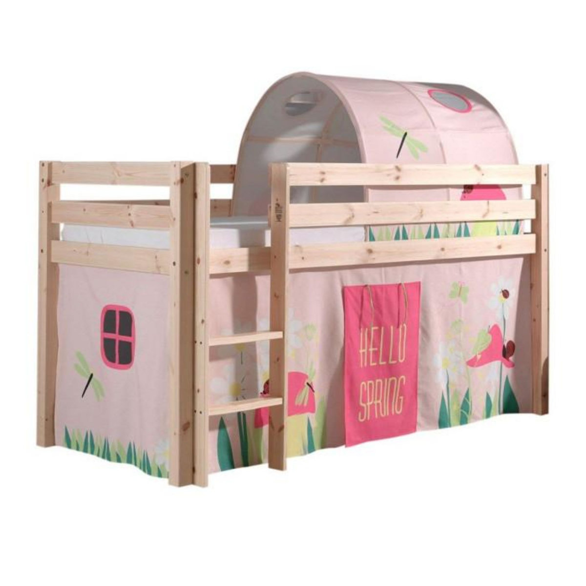 Paris Prix Pack - Lit Enfant, Tente & Tunnel  Pino Spring  Naturel