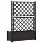 Voir la diapositive 5 : VIDAXL Jardiniere avec treillis 100x43x142 cm PP Anthracite