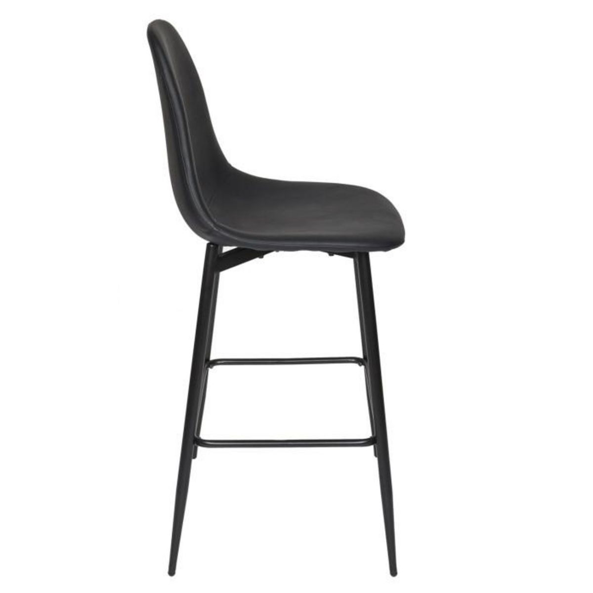 Paris Prix Lot de 2 Chaises de Bar  Amber  106cm Noir