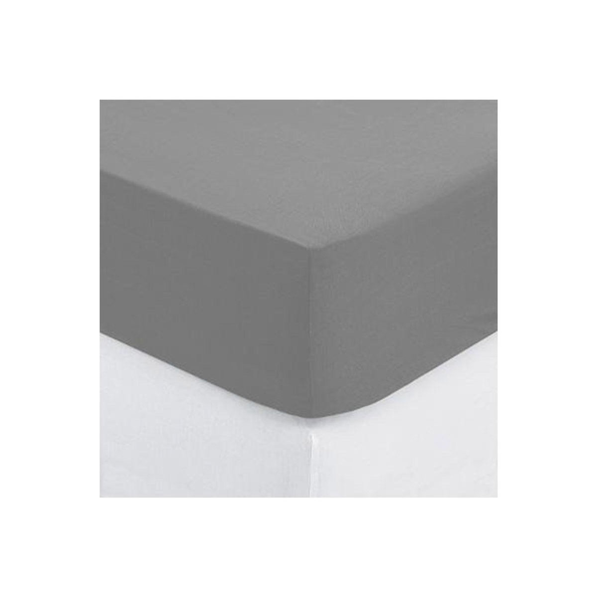 ATMOSPHERA Drap Housse  Intérieur  90x190cm Gris