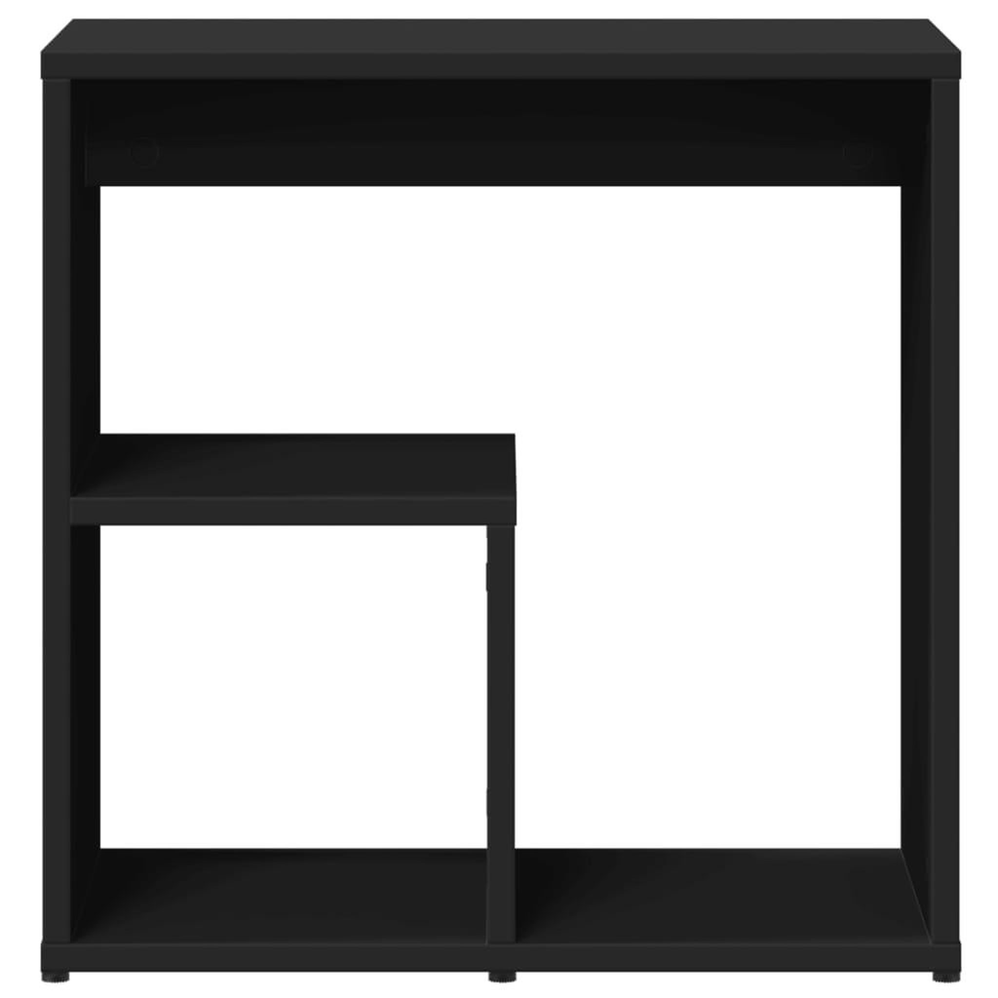 Voir la diapositive 5 : VIDAXL Table d'appoint Noir 50x30x50 cm Bois d'ingenierie