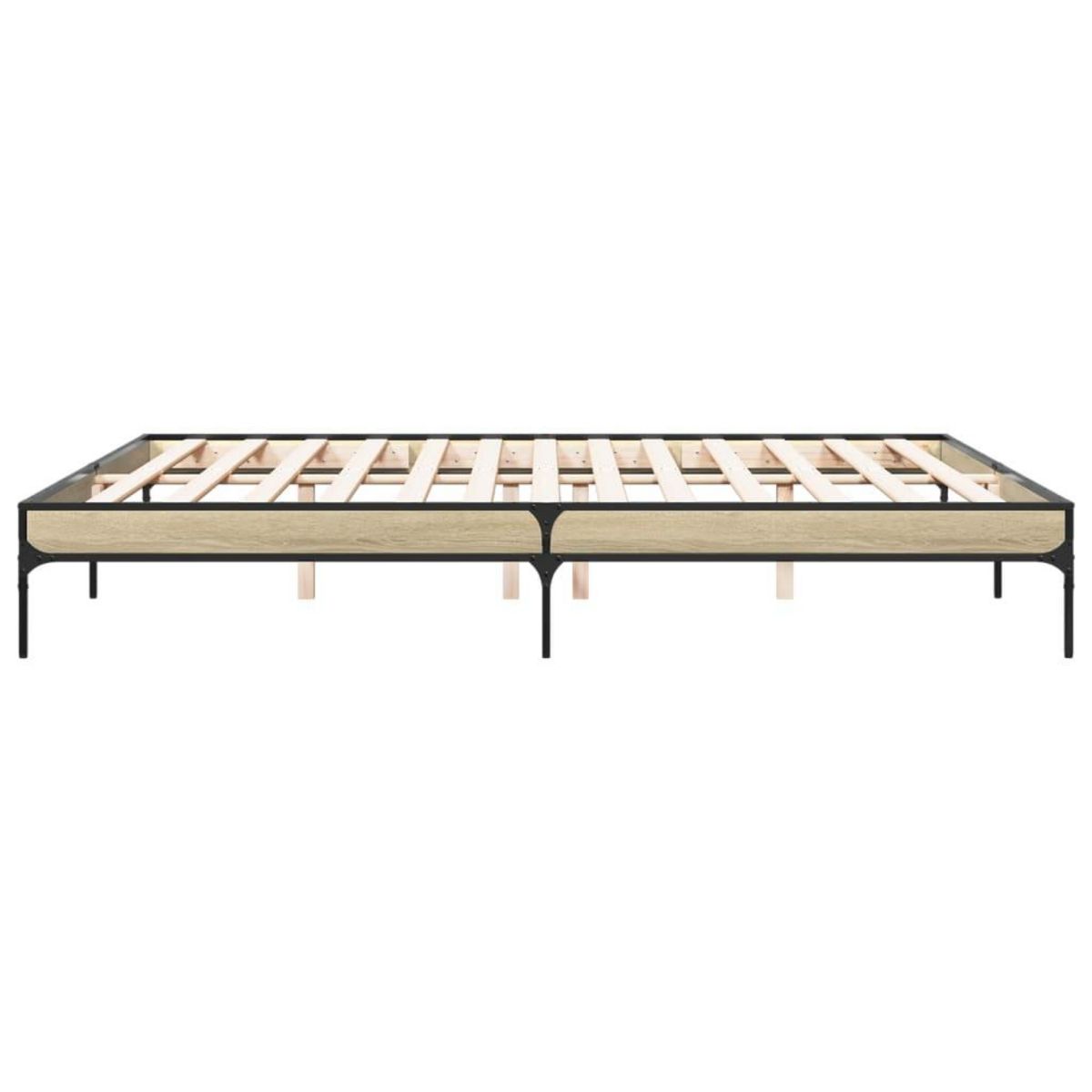 VIDAXL Cadre de lit sans matelas chene sonoma 200x200 cm
