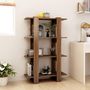 Voir la diapositive 3 : VIDAXL Bibliotheque/Separateur de piece Chene Marron 80x30x123,5 cm