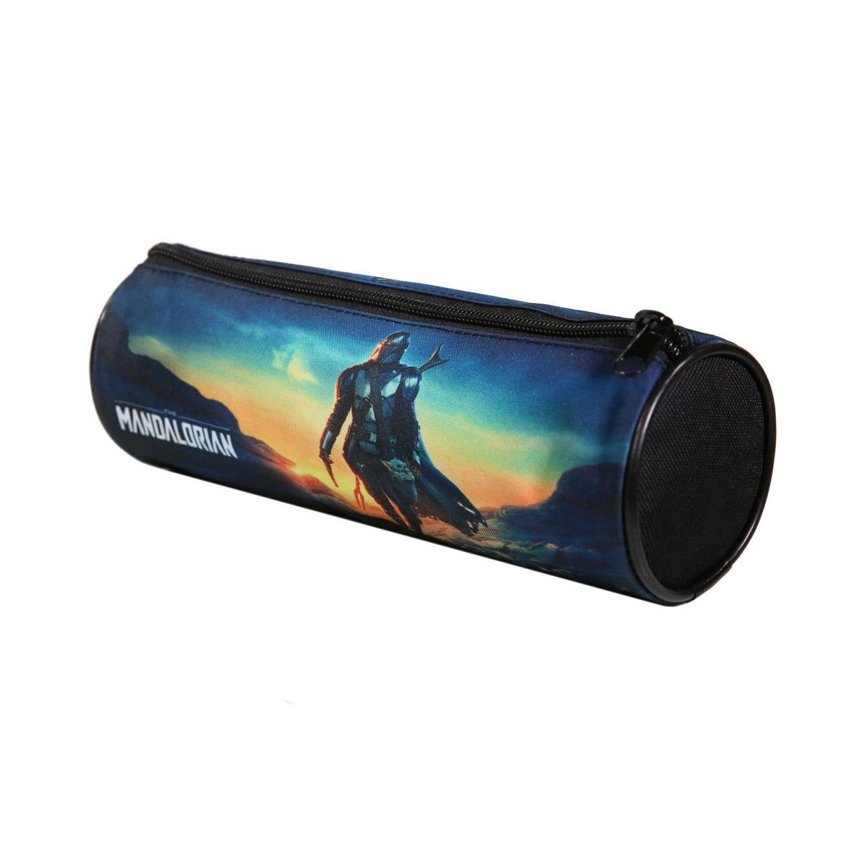 Bagtrotter Bagtrotter Trousse scolaire ronde Star Wars / The Mandalorian Noir