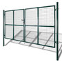 Voir la diapositive 2 : VIDAXL Portail de Cloture en Grillage Galvanisee 289 x 175 cm / 306 x 225 cm
