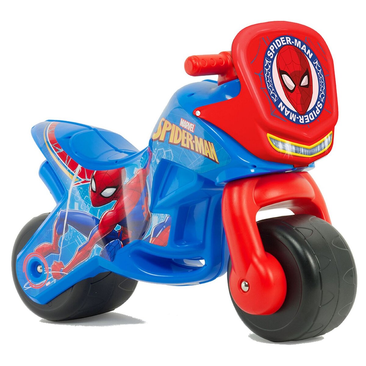 Porteur moto Spiderman INJUSA : la moto à Prix Carrefour