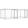 Voir la diapositive 2 : VIDAXL Cage pour chien avec portes gris 4x2x1,5 m acier galvanise