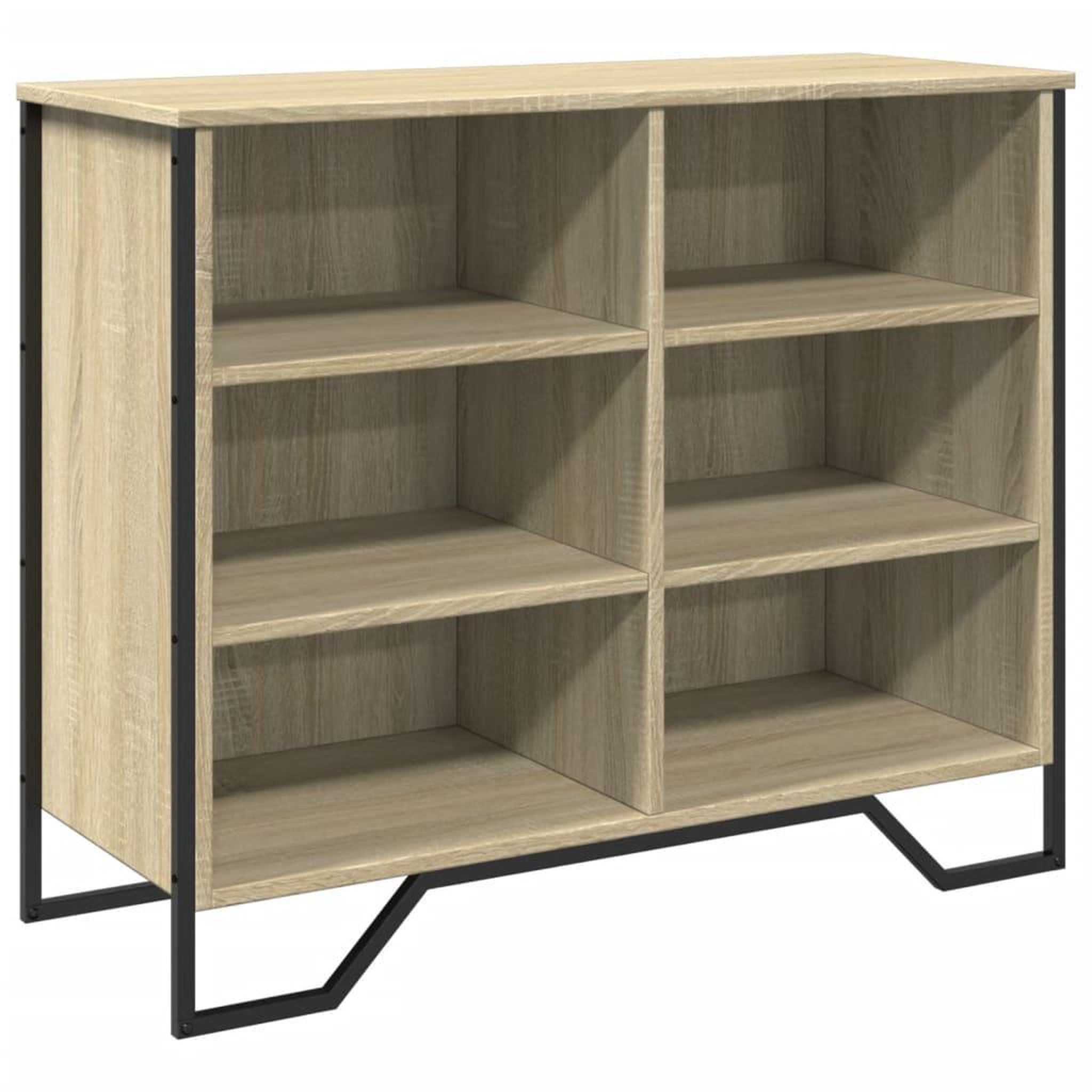 Voir la diapositive 2 : VIDAXL Buffet chene sonoma 91x35,5x74,5 cm bois d'ingenierie