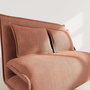 Voir la diapositive 4 : BEST MOBILIER Candice - banquette 2 places convertible clic-clac en velours côtelé