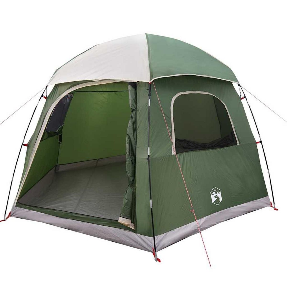 VIDAXL Tente de familiale igloo 6 personnes vert impermeable