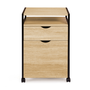 Voir la diapositive 4 : ID MARKET Caisson de bureau support imprimante DETROIT 2 tiroirs design industriel