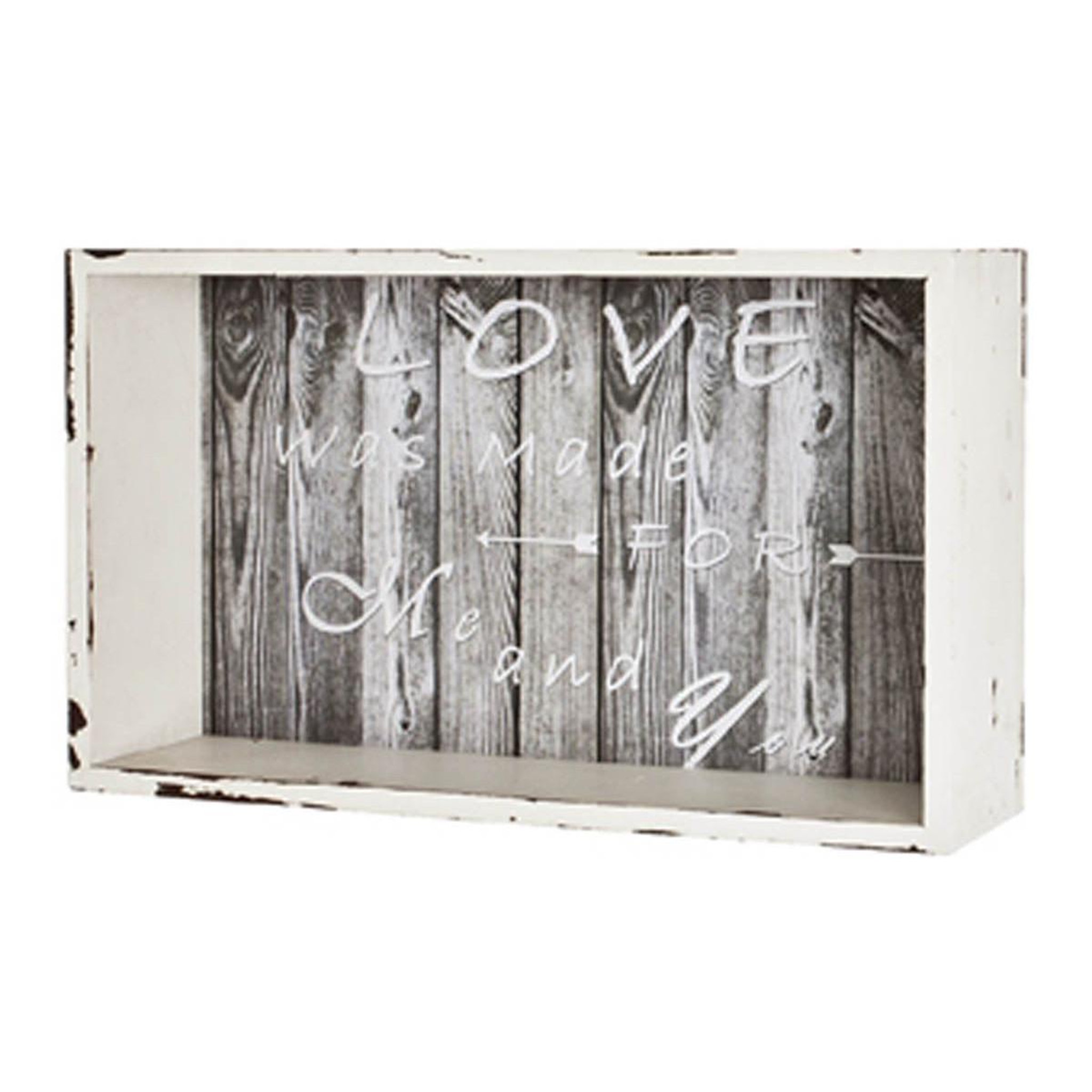 Paris Prix Étagère murale vintage  love  33cm gris