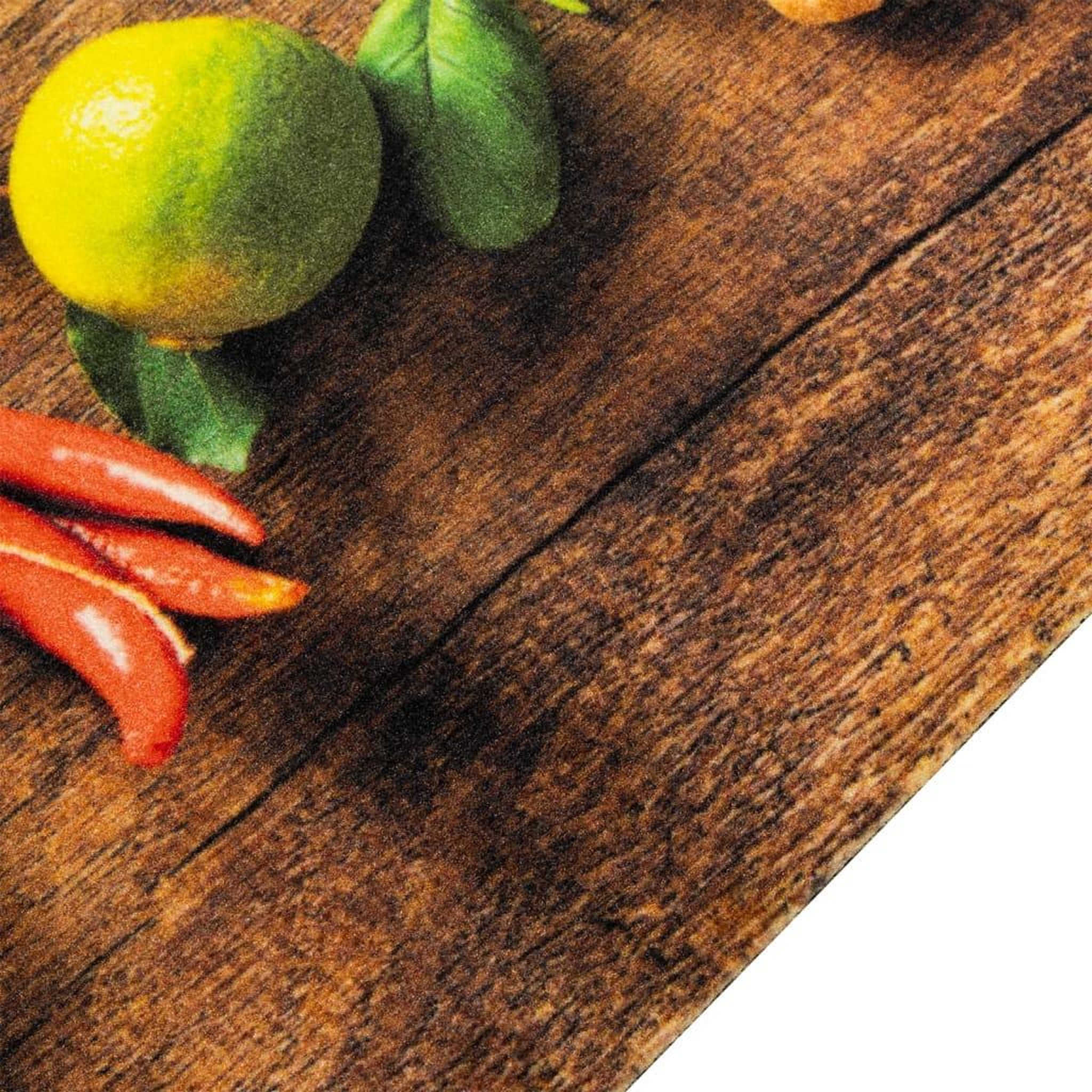 Voir la diapositive 3 : VIDAXL Tapis de cuisine lavable impression d'epices 45x150 cm velours