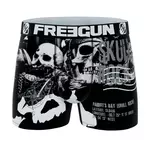 FREEGUN Boxer homme Flag & Cities Skull Rock. Coloris disponibles : Noir