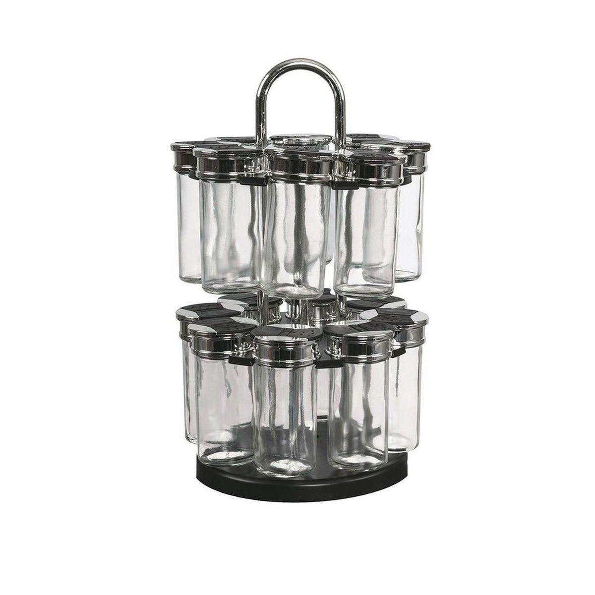 Saveur et dégustation Carrousel à épices Cooking - 16 Pots - Argent