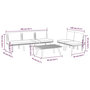 Voir la diapositive 6 : VIDAXL Salon de jardin 4 pcs avec coussins Bois d'acacia solide