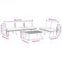 Voir la diapositive 6 : VIDAXL Salon de jardin 4 pcs avec coussins Bois d'acacia solide