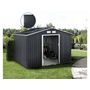 Voir la diapositive 2 : Habitat et Jardin Abri de jardin métal -  Vegas  - 7.06 m² avec panneaux solaires - Gris