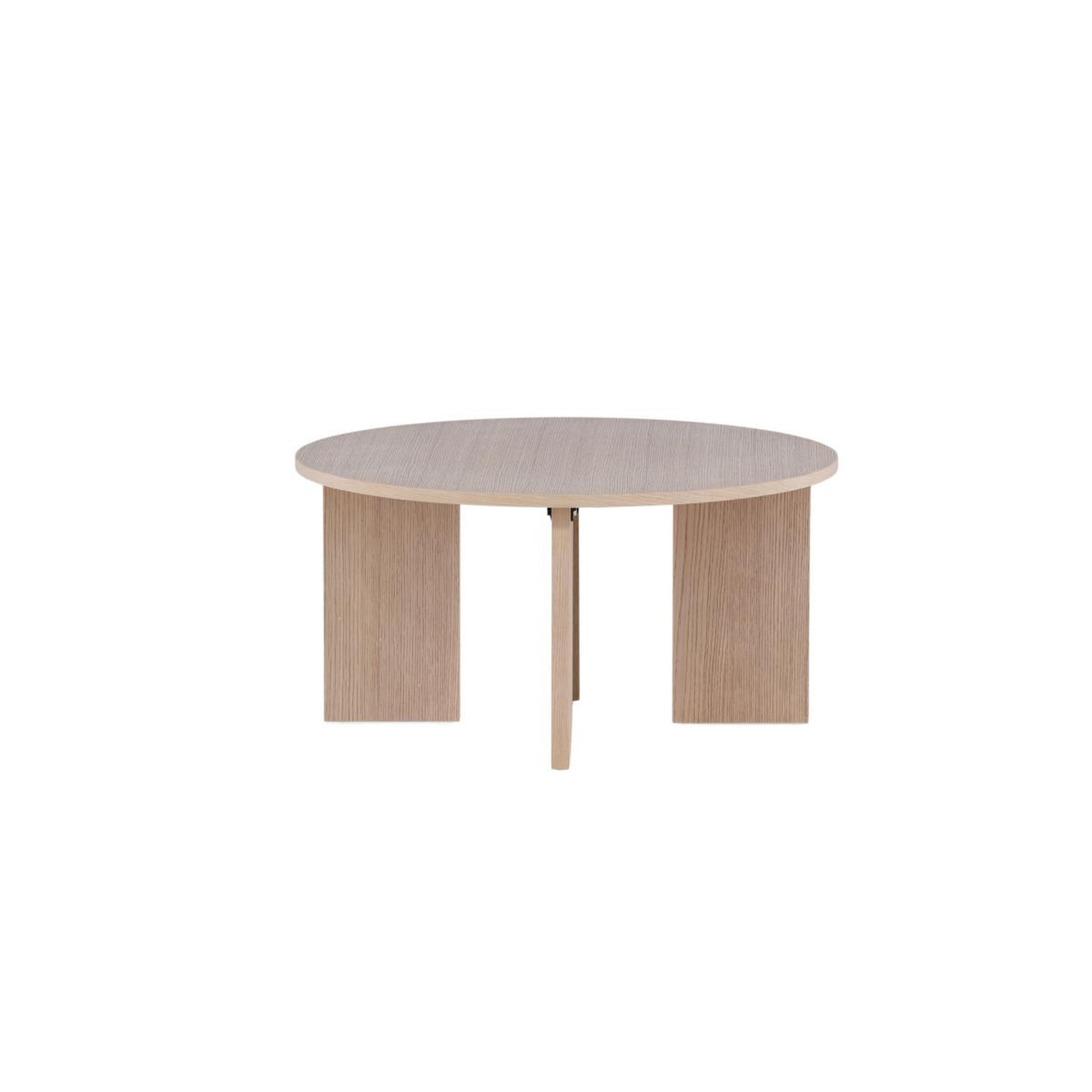 Voir la diapositive 2 : Paris Prix Table basse ronde design  askeron  80cm naturel