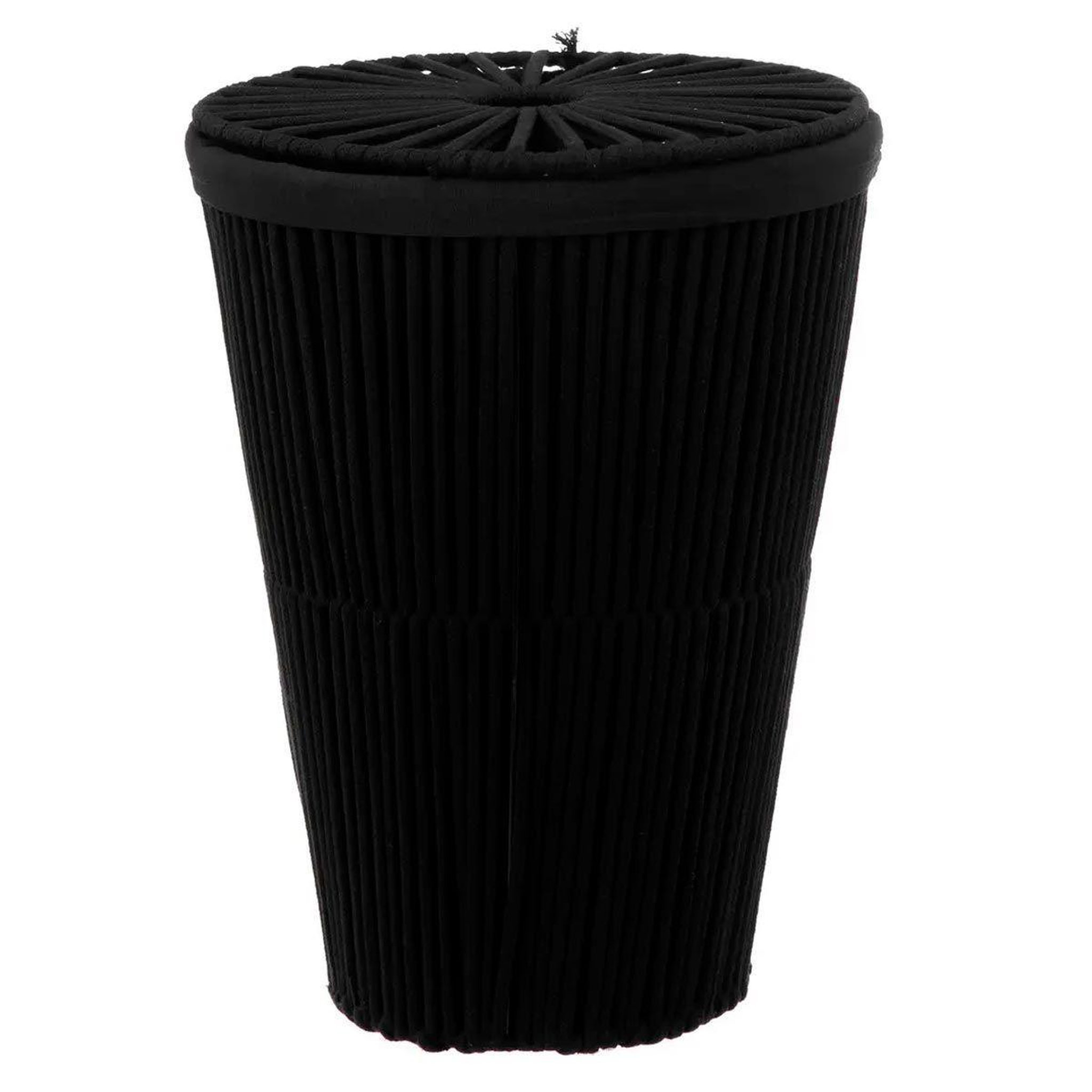 Voir la diapositive 1 : FIVE Panier à linge  manille  42l noir