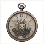 ATMOSPHERA Horloge Murale Gousset  Awa  33cm Marron