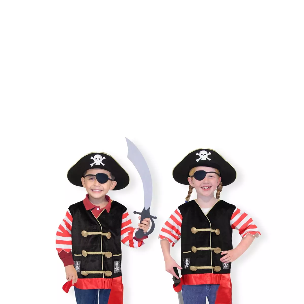 Melissa & Doug Déguisement de Pirate Unisexe - 3/6 ans