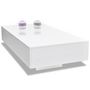 Voir la diapositive 4 : VIDAXL Table basse blanc brillant