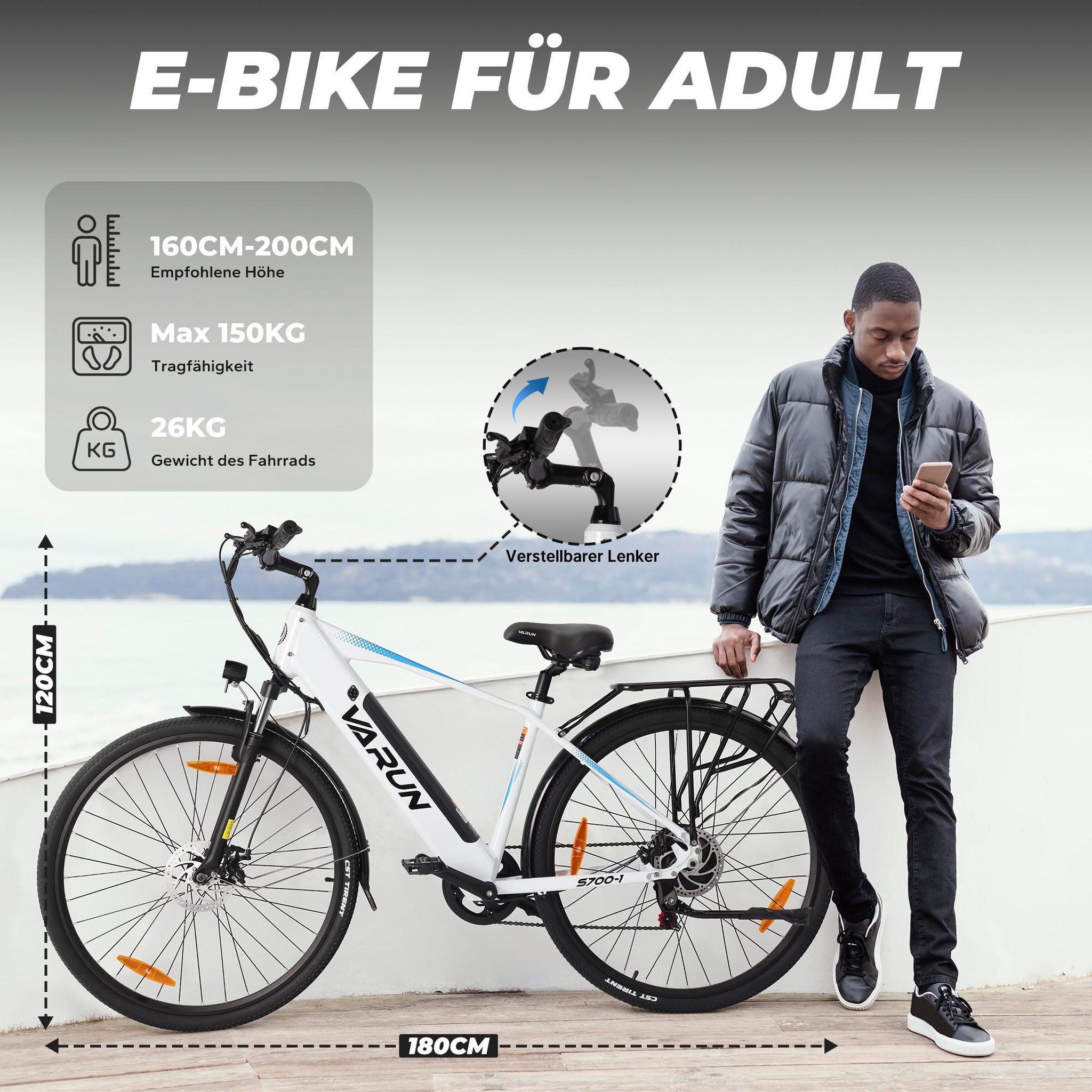 Voir la diapositive 4 : VARUN Vélo électrique varun s700-1