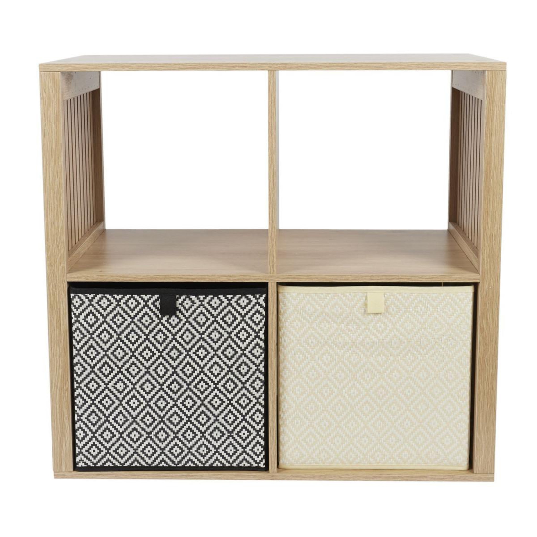 Voir la diapositive 4 : The Home Deco Factory Étagère modulable 4 cases  klaus  66cm marron