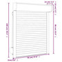 Voir la diapositive 6 : VIDAXL Volet roulant aluminium 70x100 cm blanc