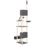 Voir la diapositive 5 : VIDAXL Arbre a chat du sol au plafond Gris fonce 277-303 cm