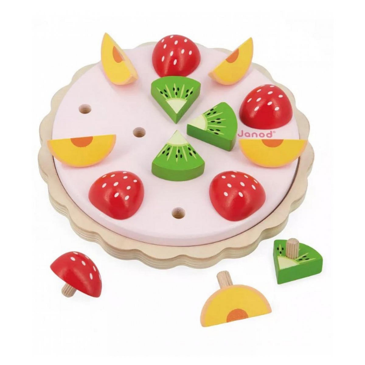 Juratoys-Janod Twist - Ma première tarte aux fruits : Jeu éducatif et gourmand pour les enfants