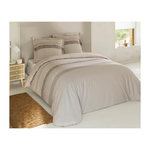 VISION VISION Parure de couette Anthony - 100% coton - 240 x 260 cm - Beige