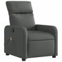 Voir la diapositive 4 : VIDAXL Fauteuil inclinable de massage electrique gris fonce tissu
