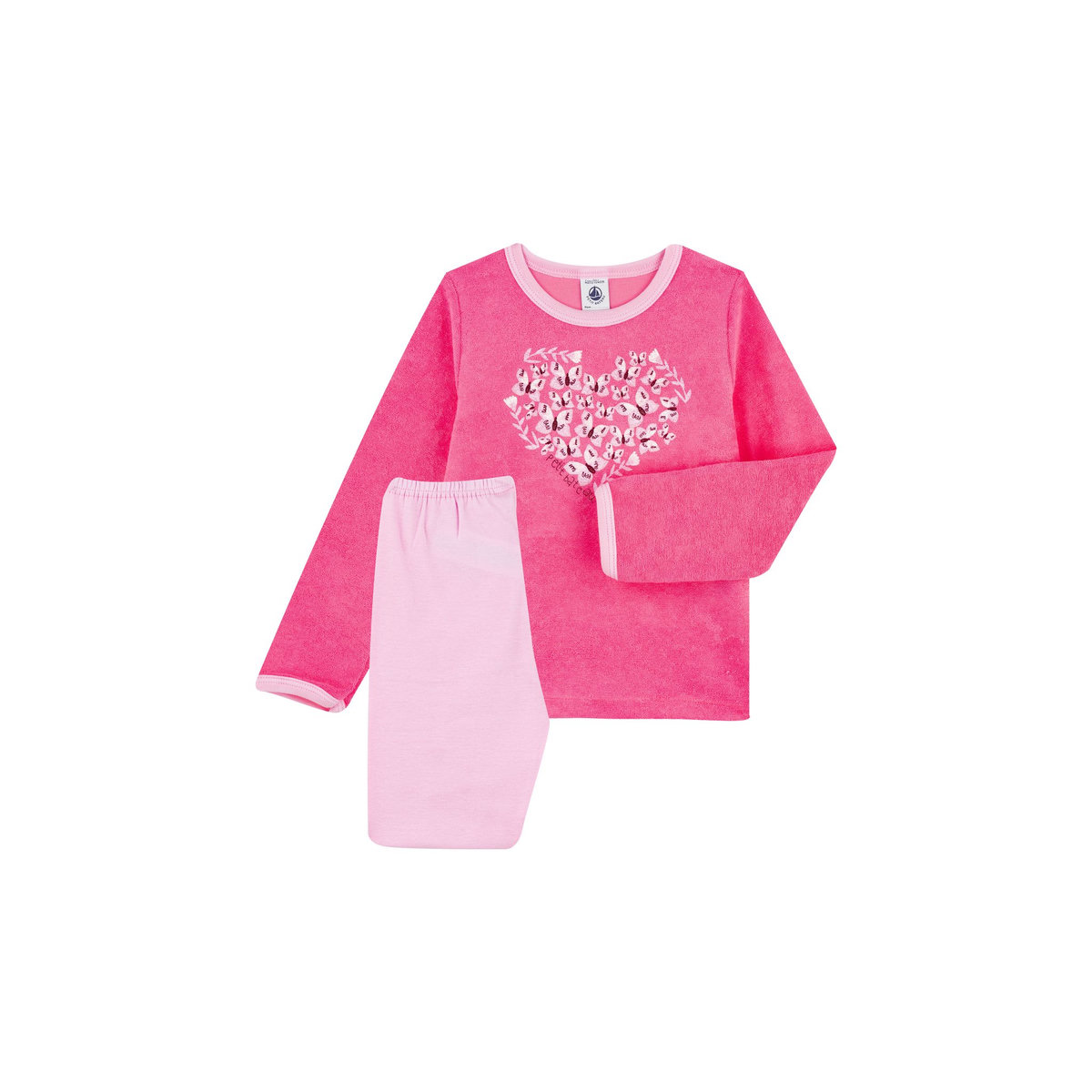 Pyjama en velours Baleines de Petit Bateau, Pyjamas Fille