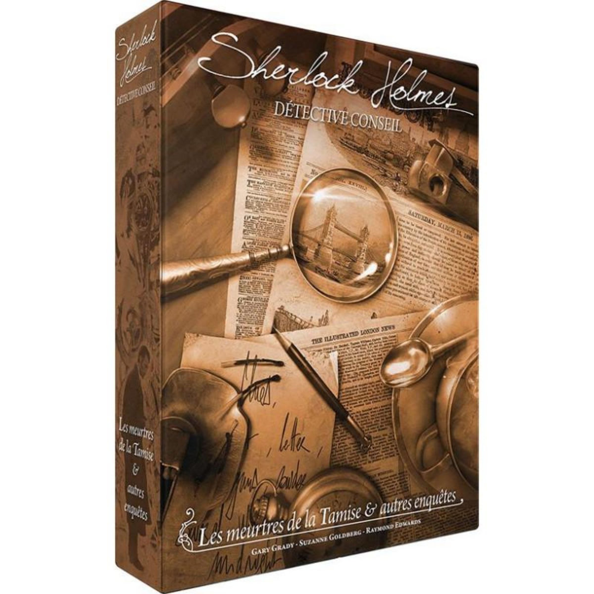 Asmodee Jeu de société Sherlock Holmes Détective Conseil Les meurtres de la Tamise et Autres Enquêtes Asmodée